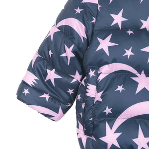 Baby Girls Blue with Pink Stars Jacket