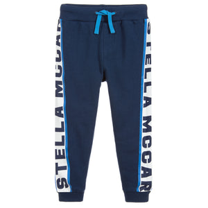 Boys Blue Logo Sweatpants