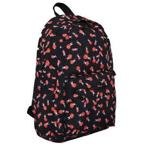 Girls Ladybugs Print Backpack