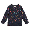 Stella McCartney Girls Navy Metallic Stars Sweatshirt Girls Sweaters & Sweatshirts Stella McCartney Kids [Petit_New_York]