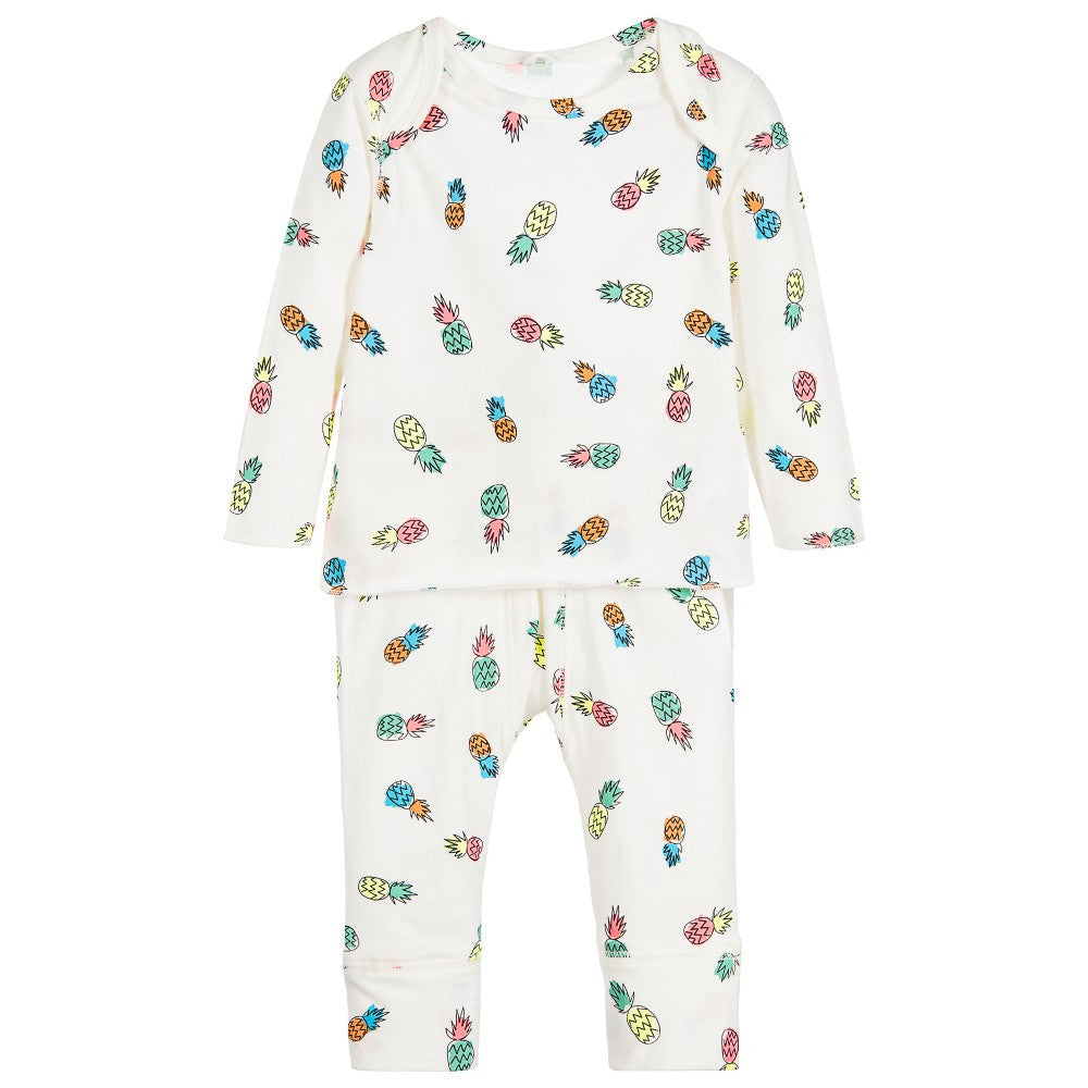 Baby Colorful Pineapple Print Two-Piece Set