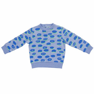 Baby Boys Blue Chat Bubble Sweatshirt