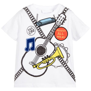 Stella McCartney Boys Musical Instrument T-shirt Boys T-shirts Stella McCartney Kids [Petit_New_York]