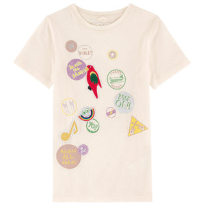Stella McCartney Girls Patches T-shirt (Mini-Me) Girls Tops Stella McCartney Kids [Petit_New_York]