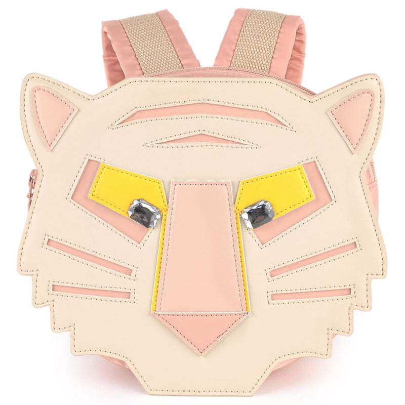 Girls Pink Tiger Backpack – Petit New York - Main Image