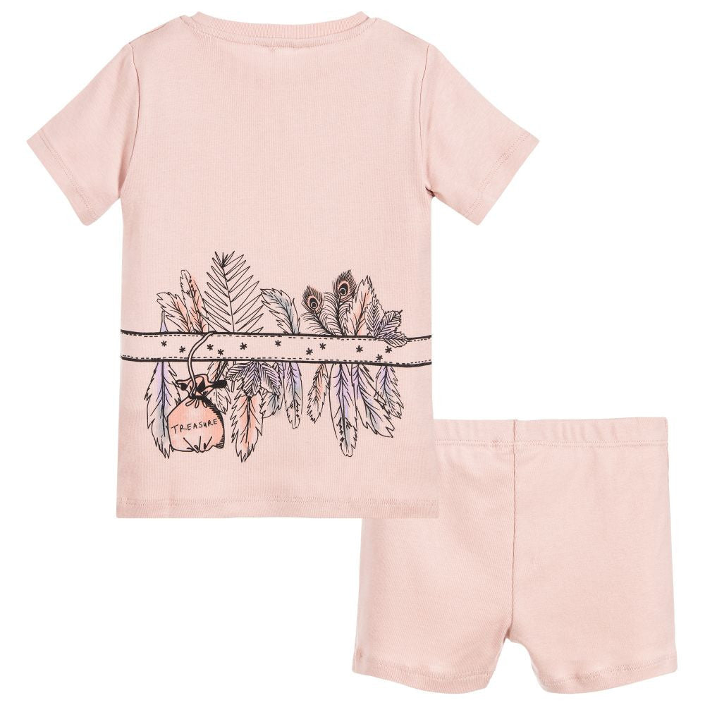 Stella McCartney Girls Pink Beachcomber Pajama Set Girls Underwear, Socks & Tights Stella McCartney Kids [Petit_New_York]