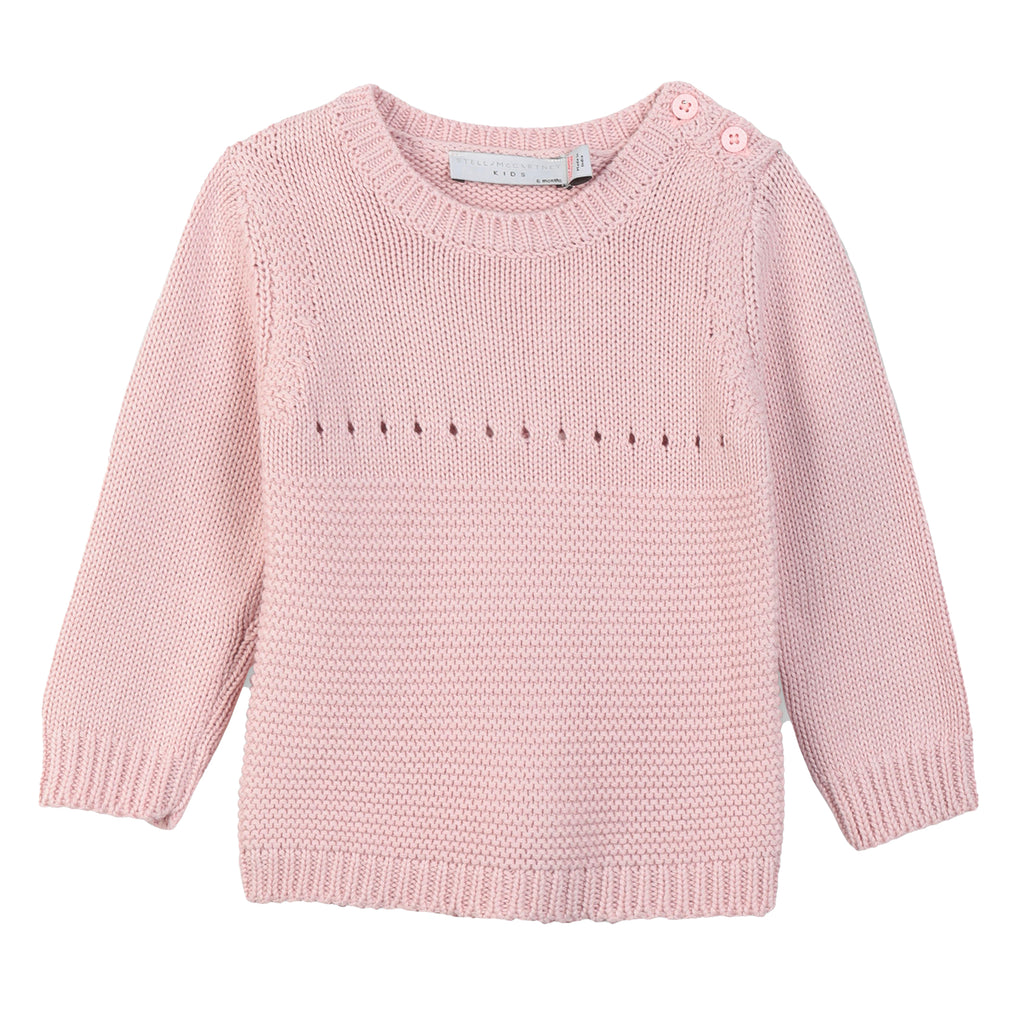 Baby Girls Soft Pink Bunny Sweater
