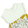 Versace Baby Girls White and Yellow Baroque Dress