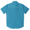 Versace Boys Blue Geometric Short-Sleeved Shirt