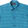 Versace Boys Blue Geometric Short-Sleeved Shirt
