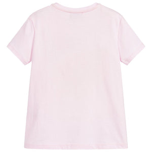 Versace Girls Pink Medusa Logo T-shirt