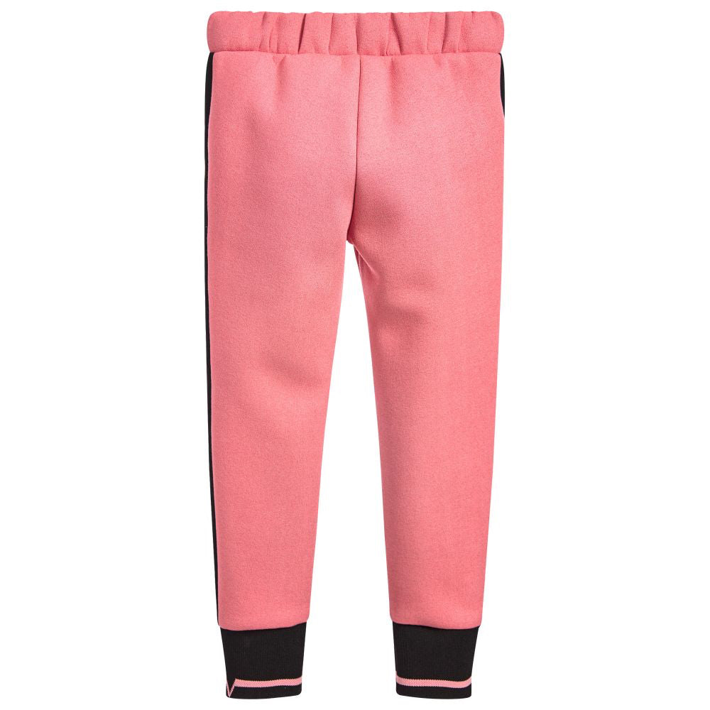 Versace Girls Pink Neoprene Pants (Mini-Me) Girls Pants Young Versace [Petit_New_York]