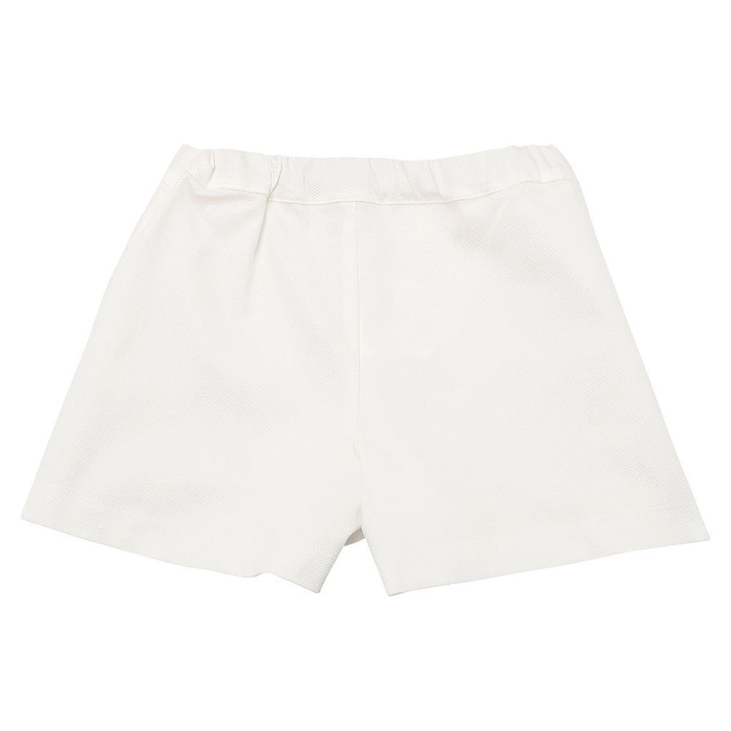 Versace Girls White Cotton Shorts