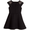 Versace Girls Black Studded Greca Dress Girls Dresses Young Versace [Petit_New_York]