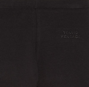 Versace Girls Black Logo Leggings Girls Leggings Young Versace [Petit_New_York]