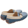 Fendi Boys Blue and Ivory Fancy Loafers Boys Shoes Fendi [Petit_New_York]
