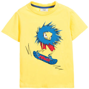 Fendi Boys 'Monster' Skateboard Tee Boys T-shirts Fendi [Petit_New_York]