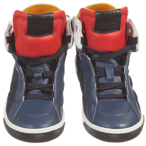 Fendi Boys 'Monster' High-Top Sneakers Boys Shoes Fendi [Petit_New_York]