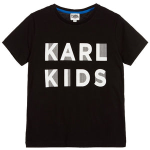 Karl Lagerfeld Boys Black 'Karl Kids' T-Shirt Boys T-shirts Karl Lagerfeld Kids [Petit_New_York]