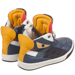 Fendi Boys 'Monster' High-Top Sneakers Boys Shoes Fendi [Petit_New_York]