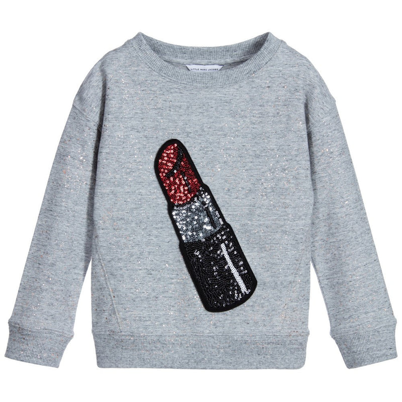 Little Marc Jacobs Girls Lipstick Sweatshirt Girls Sweaters & Sweatshirts Little Marc Jacobs [Petit_New_York]