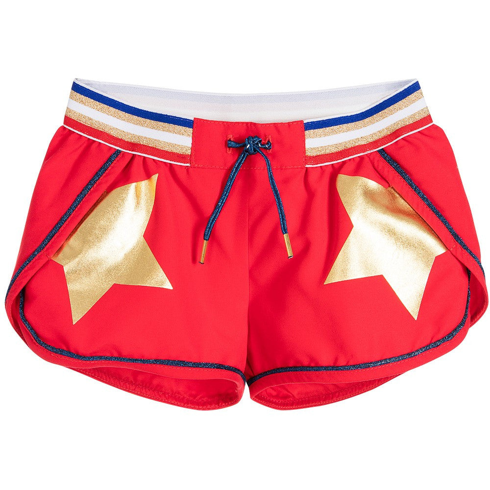 Little Marc Jacobs Girls Candy Red Shorts Girls Shorts Little Marc Jacobs [Petit_New_York]