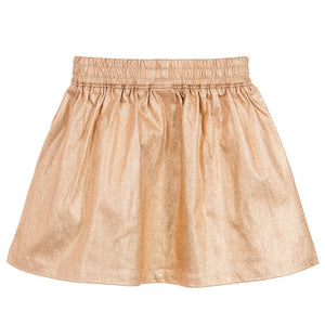 Little Marc Jacobs Girls Fancy Gold Skirt Girls Skirts Little Marc Jacobs [Petit_New_York]