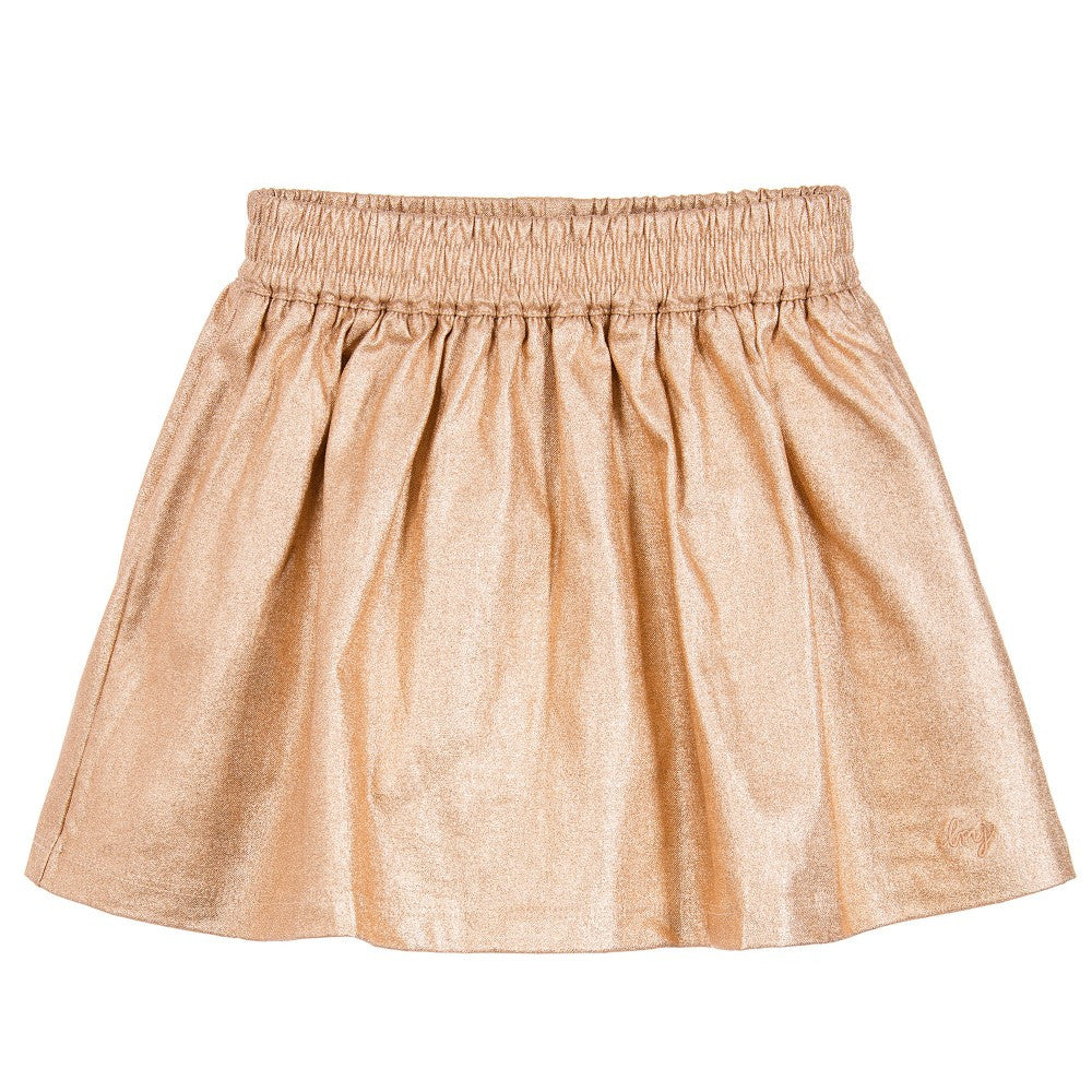 Little Marc Jacobs Girls Fancy Gold Skirt Girls Skirts Little Marc Jacobs [Petit_New_York]