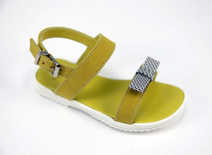 Fendi Baby Girls Yellow Sandals Baby Shoes Fendi [Petit_New_York]