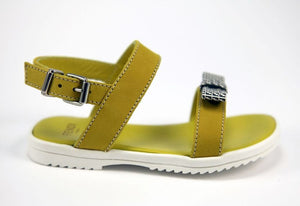 Fendi Baby Girls Yellow Sandals Baby Shoes Fendi [Petit_New_York]
