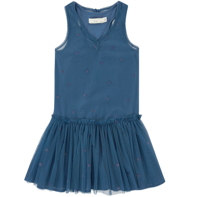 Girls Blue 'Tulle' Dress Petit New York Girls Blue 'Tulle' Dress Petit New York